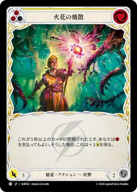 火花の飛散