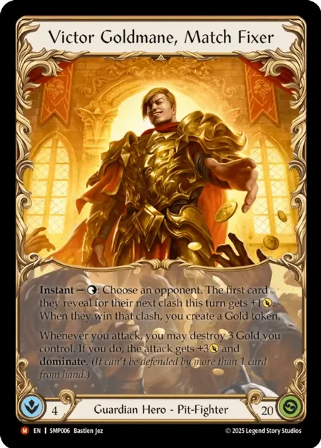 Victor Goldmane, Match Fixer
